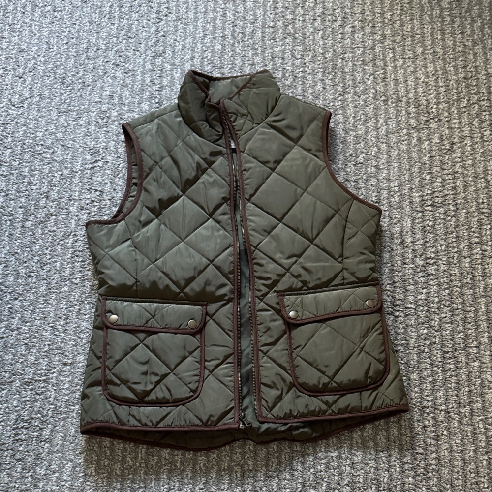 G.H. Bass & Co. Olive Quilted Vest